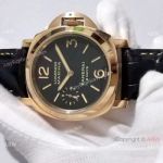 Copy Panerai Luminor Marina 8 Days Rose Gold Black Dial Watch PAM 511